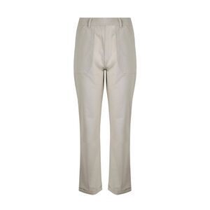 Weird Fish Womens/Ladies Malorri Natural Cotton Pants / Stone